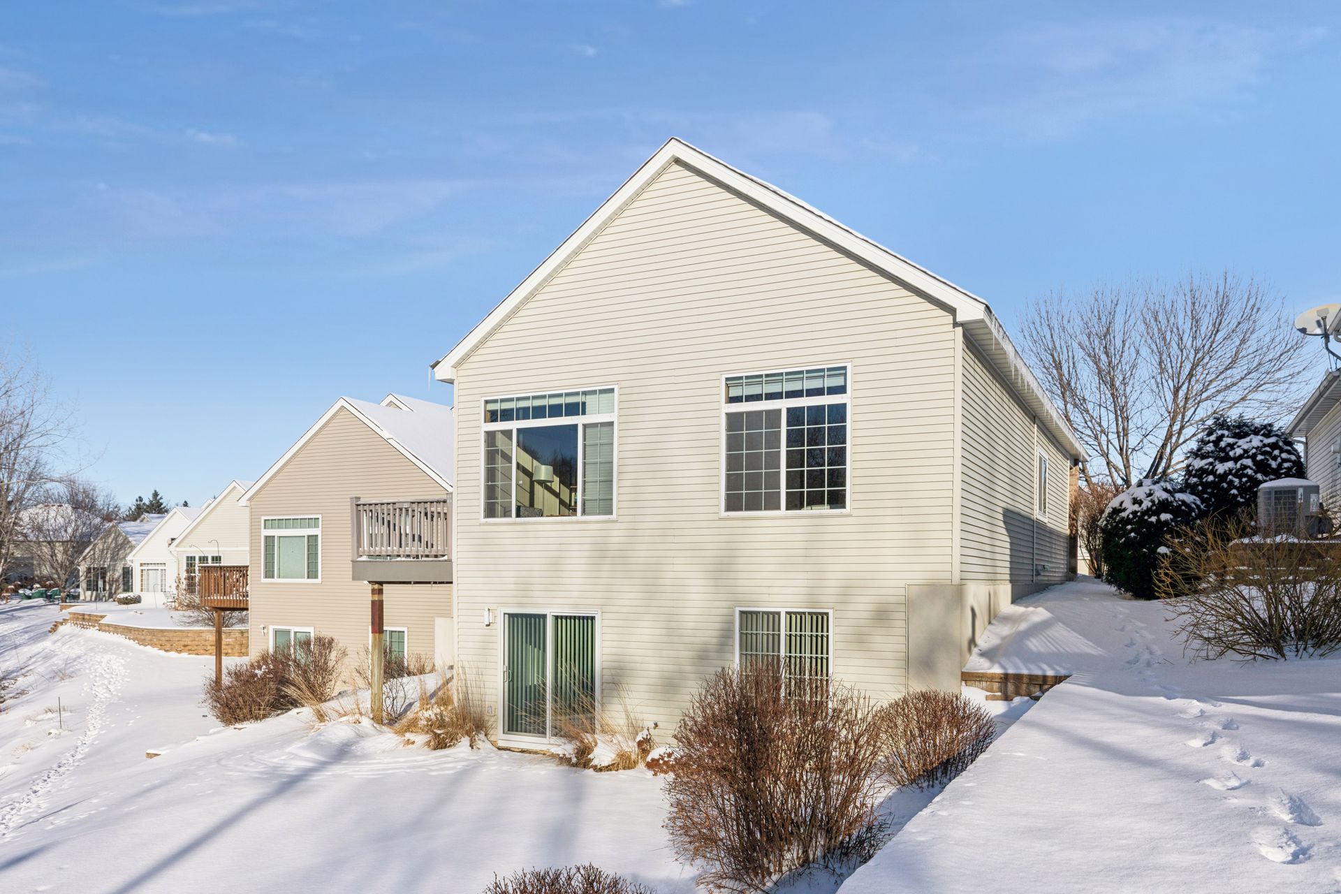 Rear exterior of Townhome